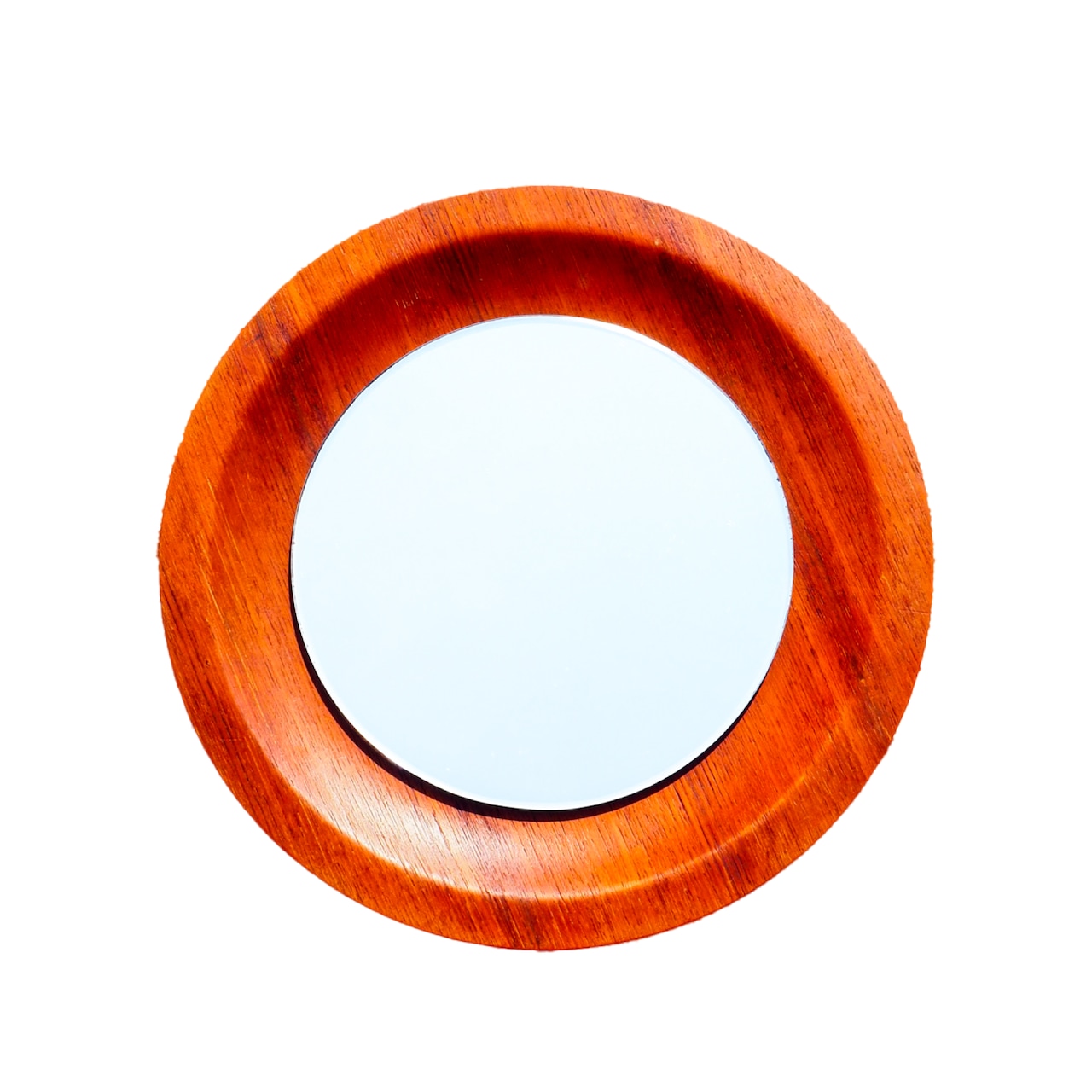 Gold Craft MFG Teak-Finish Plywood Wall Mirror