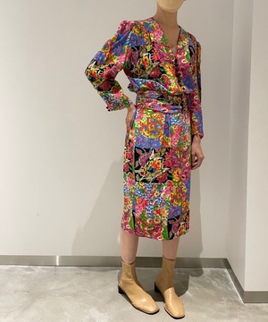 【送料無料】"NINA RICCI"colorful dress