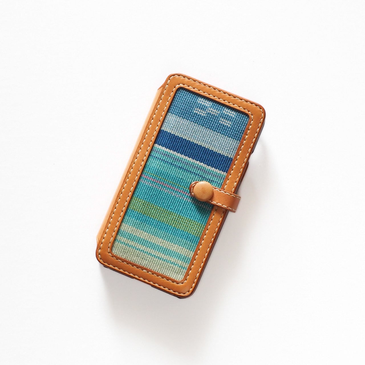 ミンサー織 スマホケース手帳タイプ DELUXE iPhoneXS / iPhoneX ケース