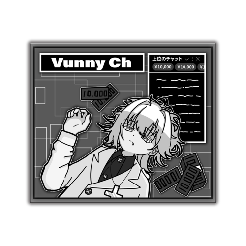 【GORIO】Glide Professional PV01 -Vunny- コラボガラスマウスパッド 420×490×3mm(コントロールモデル)