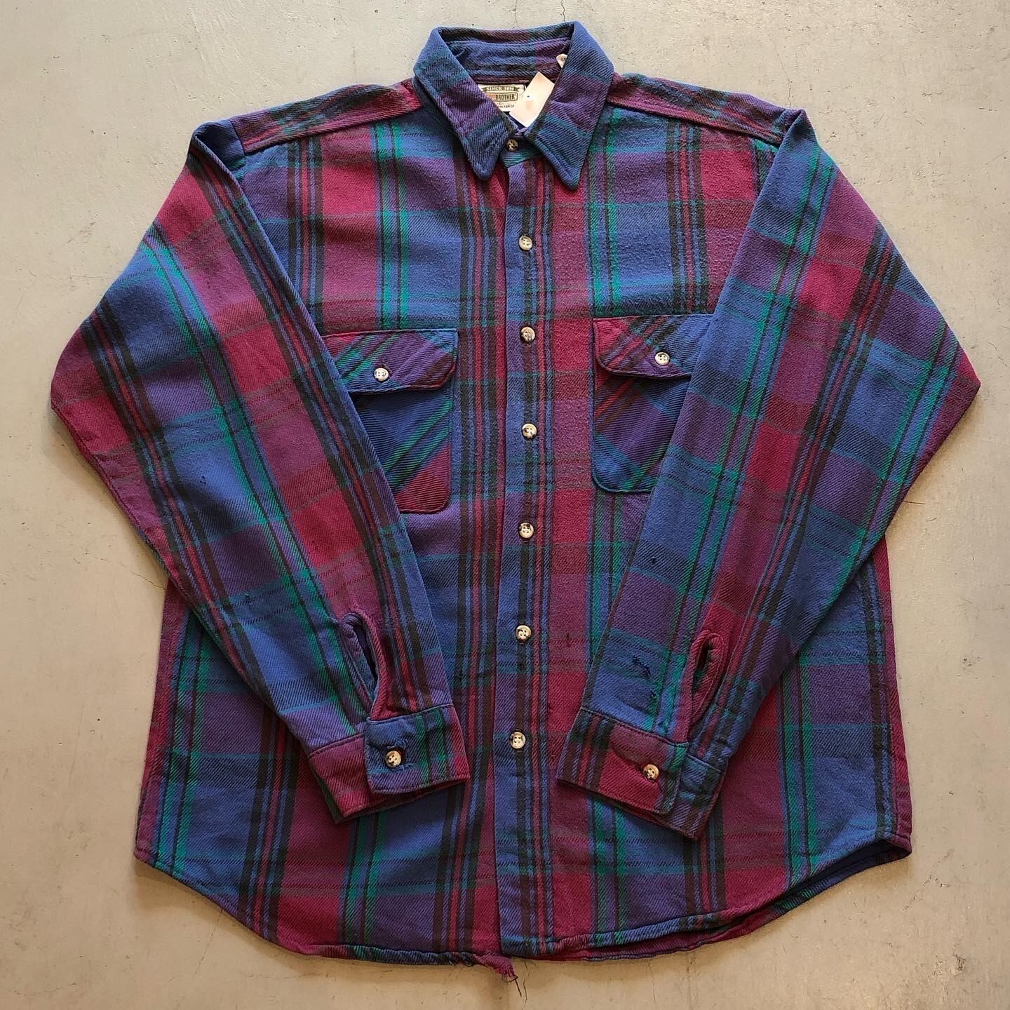90s FIVE BROTHER L/S heavy flannel shirt【高円寺店】 | What