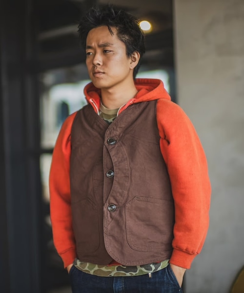 TCB(ティシービー) Huntsman Vest Brown Duck