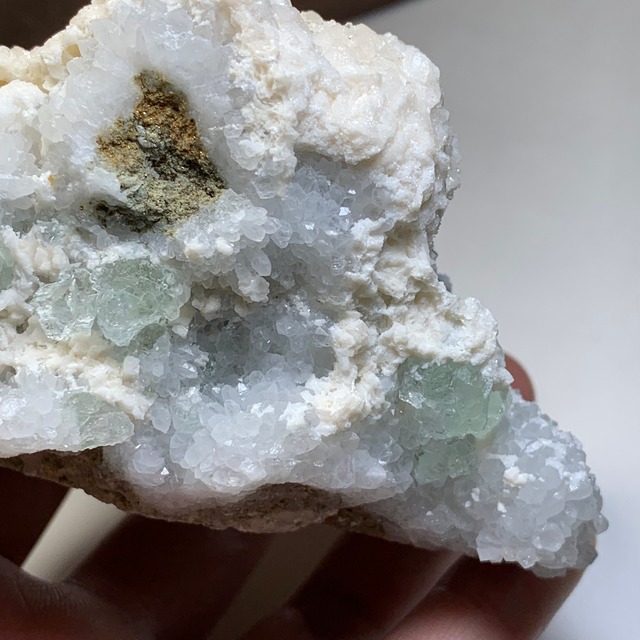 水晶×フローライト原石クラスター