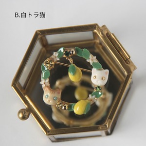 てづバ後夜祭リースブローチ