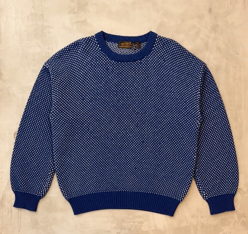 黒タグ Eddie Bauer Cotton Birds Eye Knit