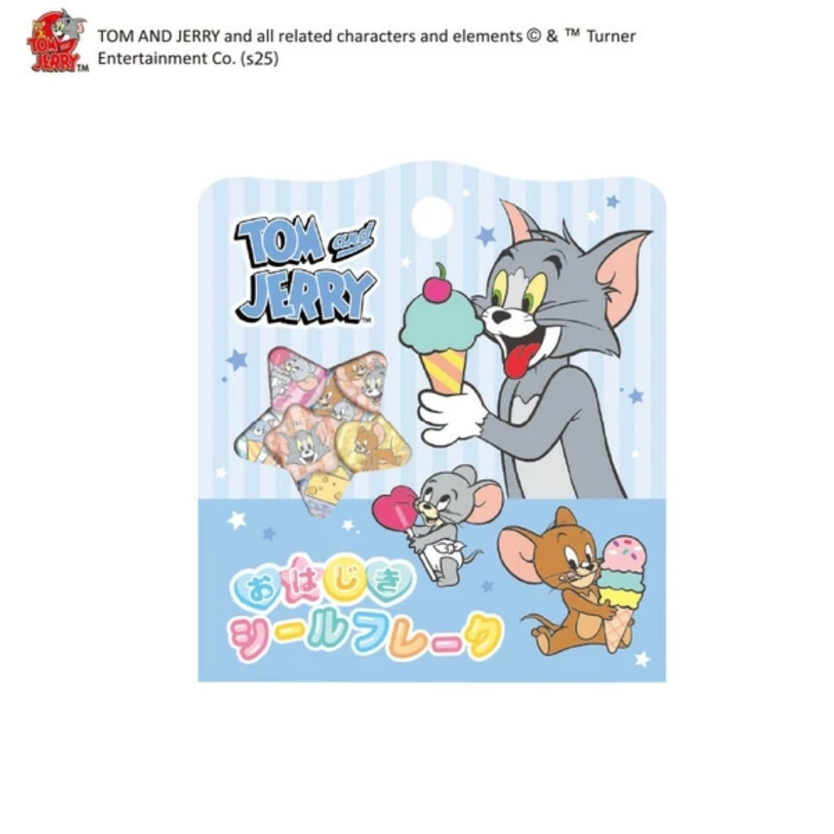 【国内正規品・即日発送】おはじきシール サンリオ　トムジェリー　エンジェルブルー おはじきシールフレーク トムとジェリー | noazakka