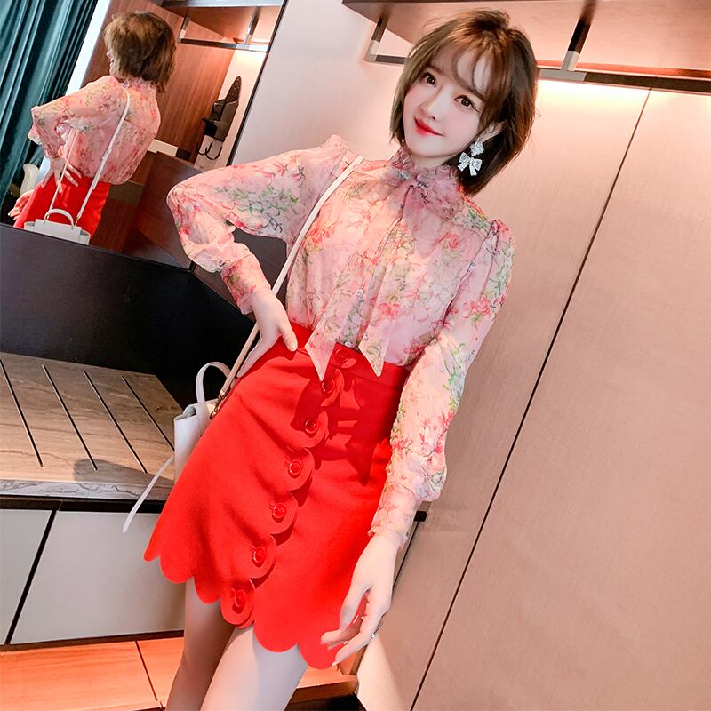 ホルターシャツ カラーリボンスプリング 春物 MIUCO51479572981