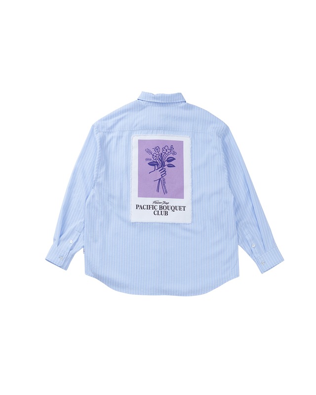 【#Re:room】BOUQUET PRINT STRIPE SHIRTS［RES125］