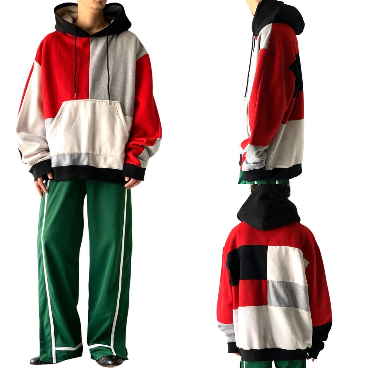 ♾FASHION NOVA MEN♾ Multch colors panel hoodie ELCASION/ELCA