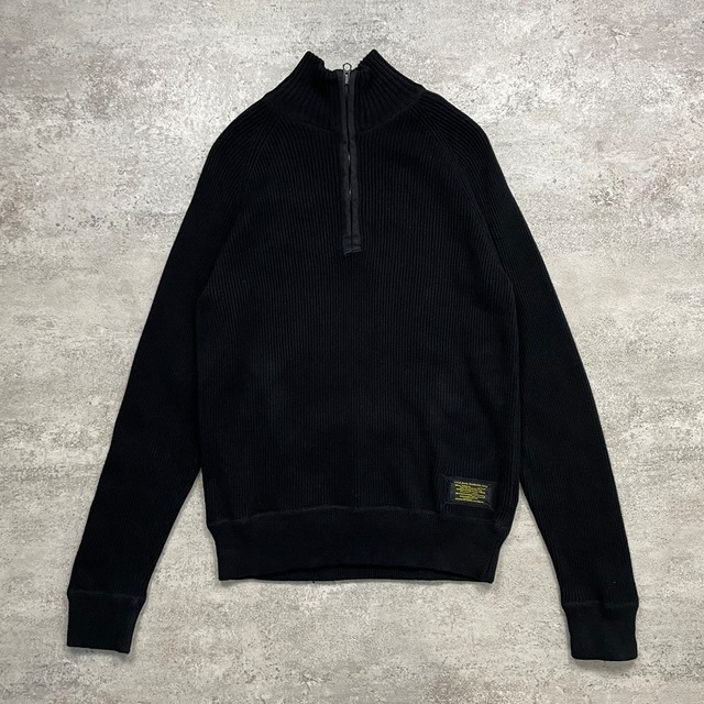 POLO JEANS RALPH LAUREN HALF ZIP COTTON KNIT SWEATER SIZE M (USED)