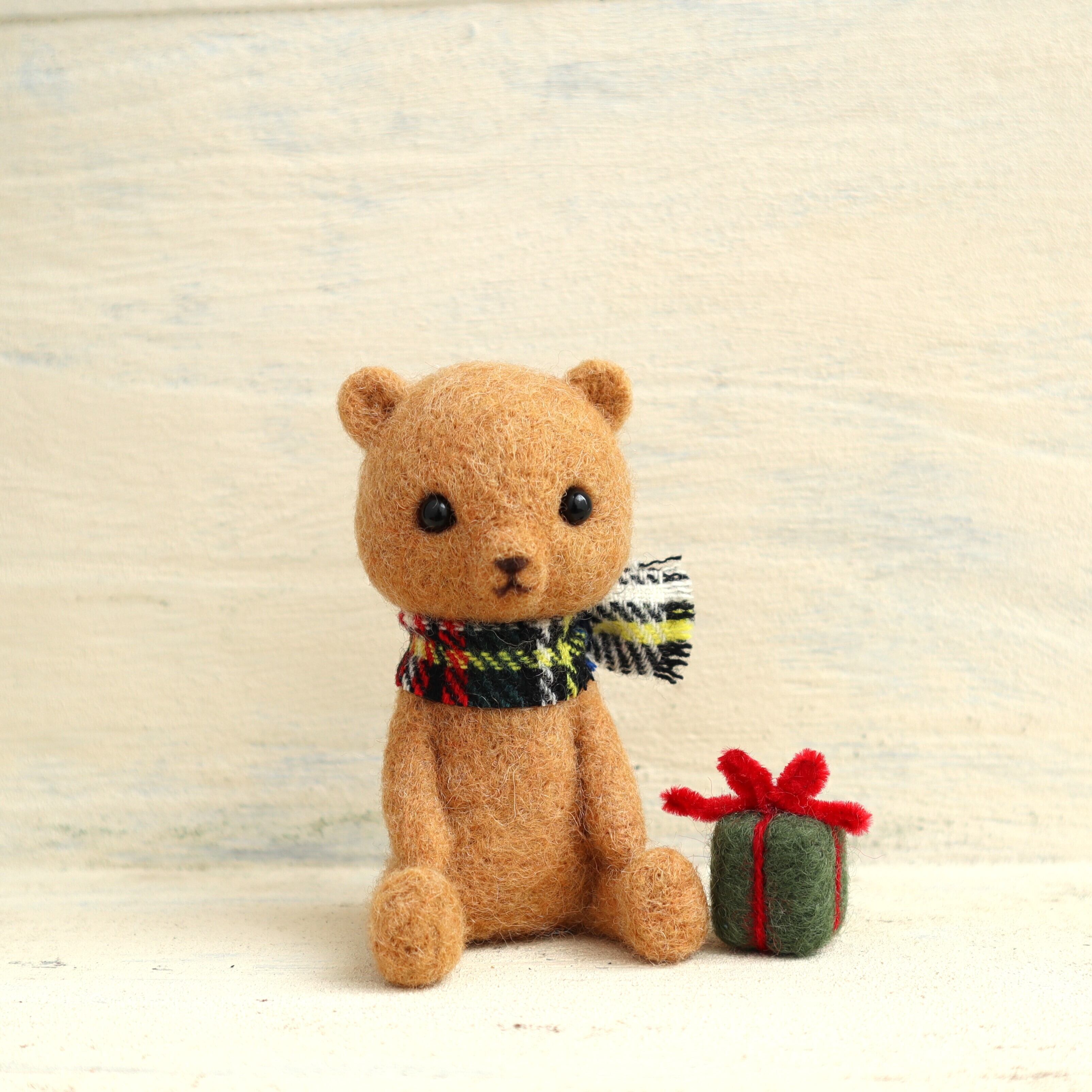 lulubon作家 羊毛フェルト ぬいぐるみ テディベア ハンドメンド hoppeya 作家 羊毛フェルト 熊 テディベア ハンドメンド