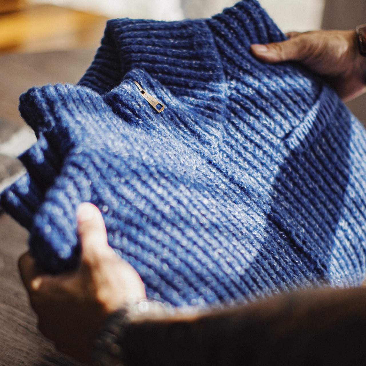 インディゴ・ヘリテージ ニットジャケット A2062 - 4