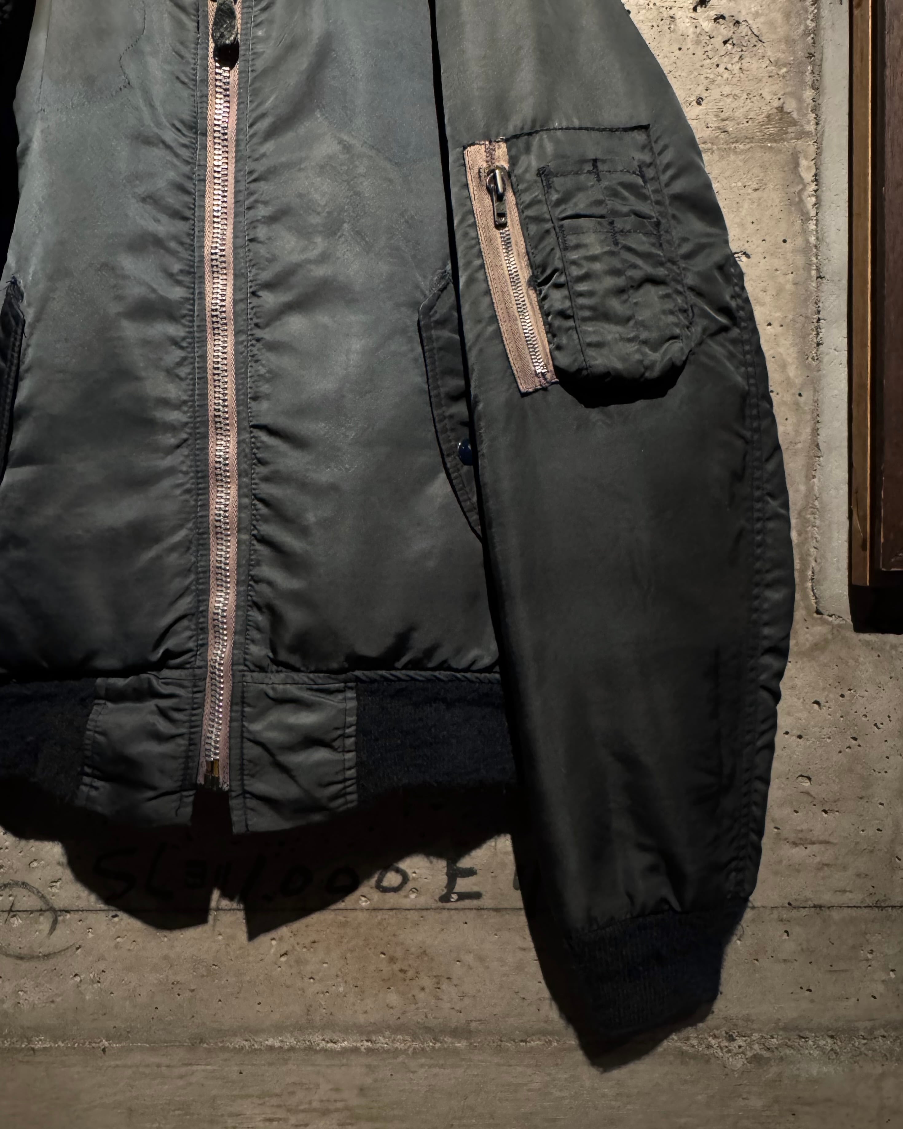 Caka】80's “SPIEWAK” Vintage Sunfade MA-1 Flight Jacket | Caka