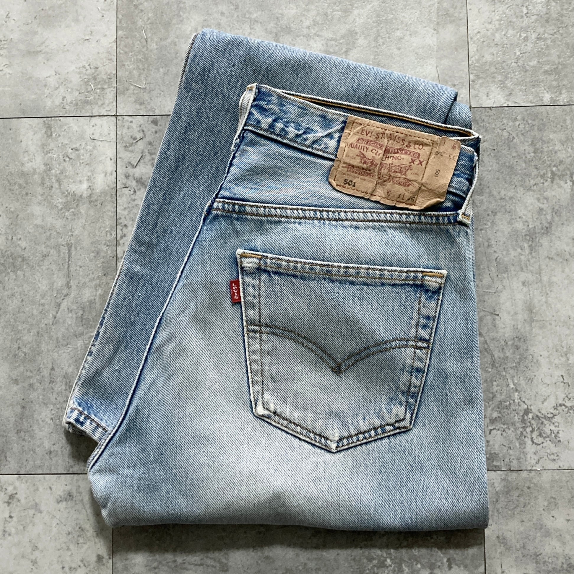 W40 L32】00's Levis 501XX リーバイス 06年製 ボタンフライ ビッグ
