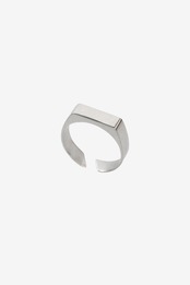 【Open adjust signet ring】/ SILVER