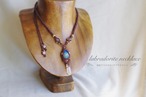 Labradorite × Point crystal Necklace and Pierce Set