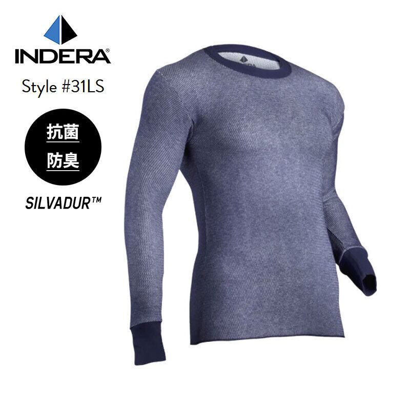 Indera Herren Dual Face Raschel Thermounterwäsche Top Mit Silvadur - Schweres Leistungsgewicht Für Outdoor