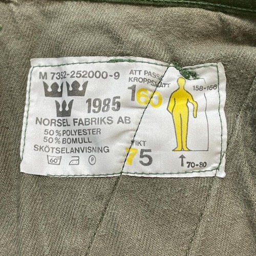 80s スウェーデン軍 実物 M59 フィールドパンツ 160/75 w35 詳細写真9