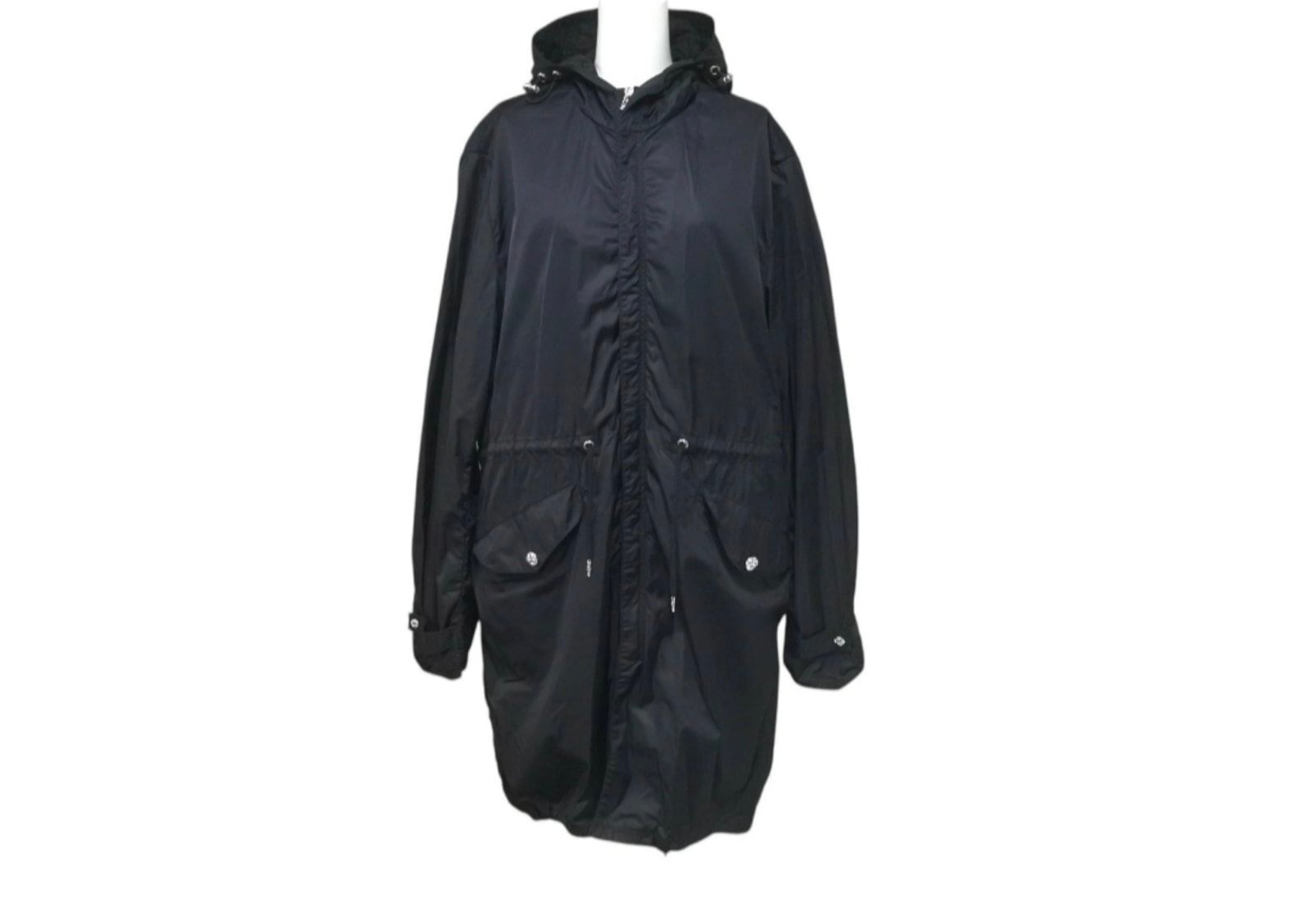 CHROME HEARTS クロムハーツ ナイロンモッズコート U PUDDLES フルパッジ ダガージップ クロスボール ブラック