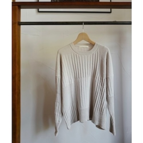 evam eva ｜cotton pullover (antique white）
