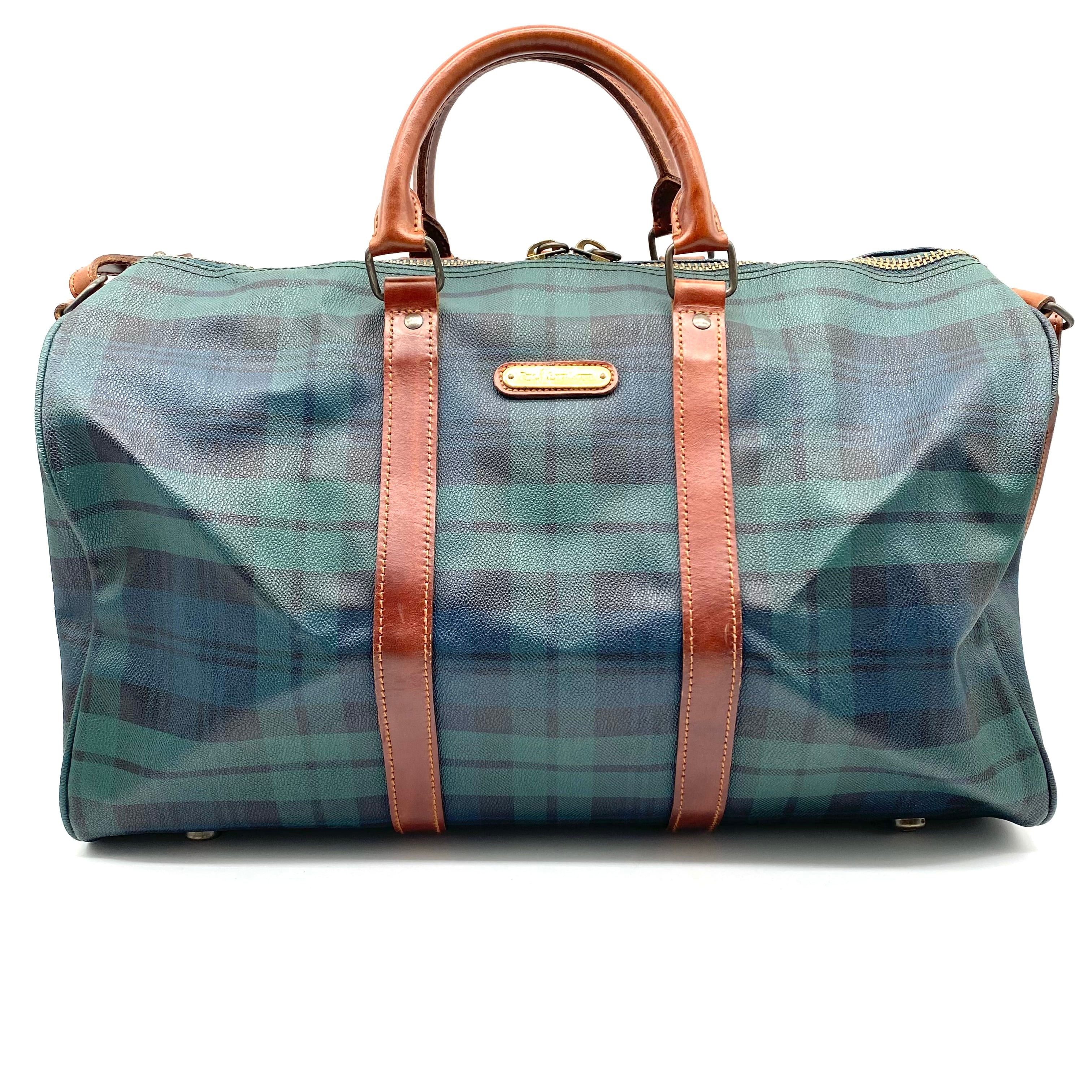 Polo Ralph Lauren Huge Boston Bag Plaid Green / ポロ ラルフ 