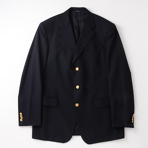 【極美品】BROOKS BROTHERS Loro Piana Made in USA wool Navy blazer size42 gold button mint condition /ブルックス ブラザーズ ロロピアーナ 高級生地 ウール 紺ブレ ネイビー ジャケット サイズ42 金ボタン 3つボタン 定価約18万 USA製