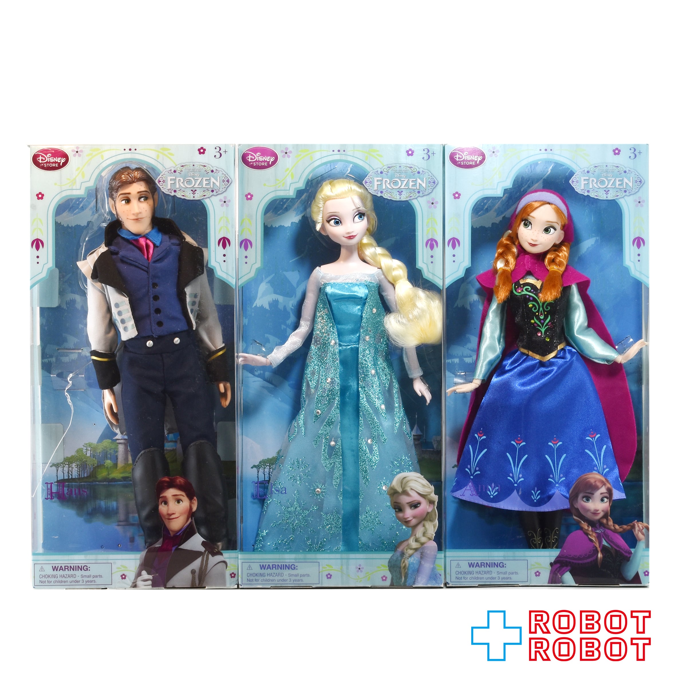 ディズニーストア アナと雪の女王 アナ・エルサ・ハンス王子