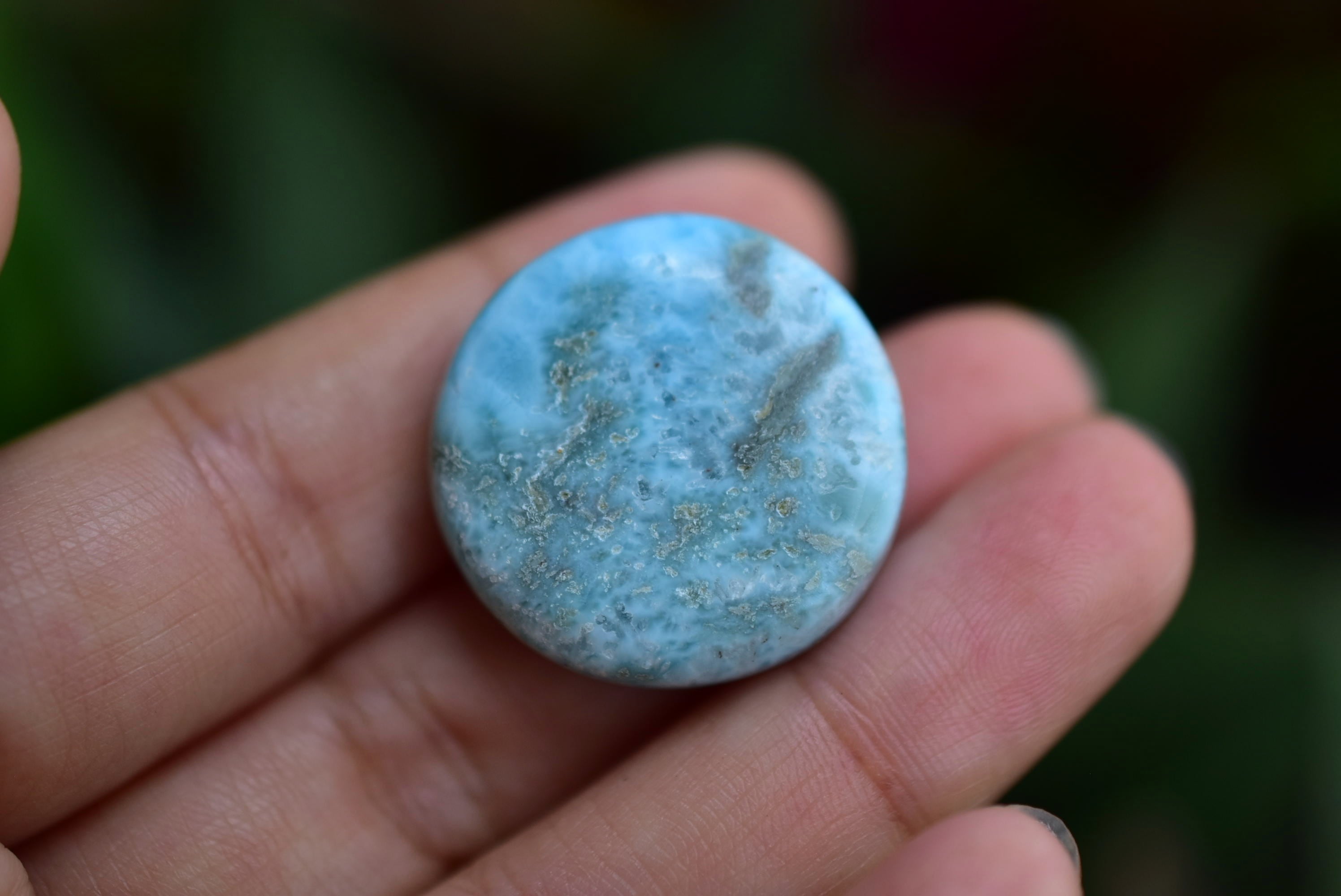 ブルーシャトヤンシー☆まんまる☆ラリマー s362 | Funky garuda Stone