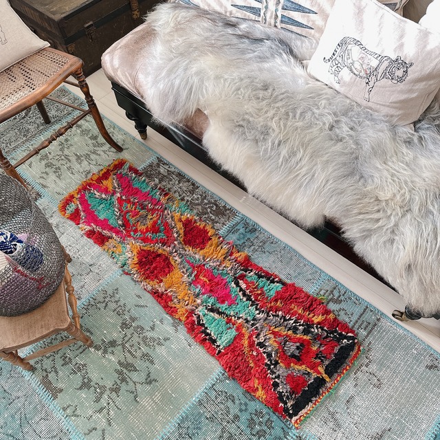 モロッコ ヴィンテージラグ MR004 | ブジャド | 35cm × 115cm