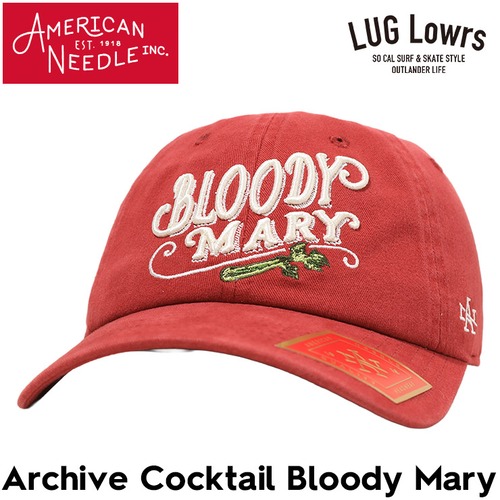AMERICAN NEEDLE アメリカンニードル キャップ メンズ レディース 帽子 Archive Cocktail Bloody Mary ブラッディマリー ワインレッド SMU714A-BMARY 日本代理店正規品