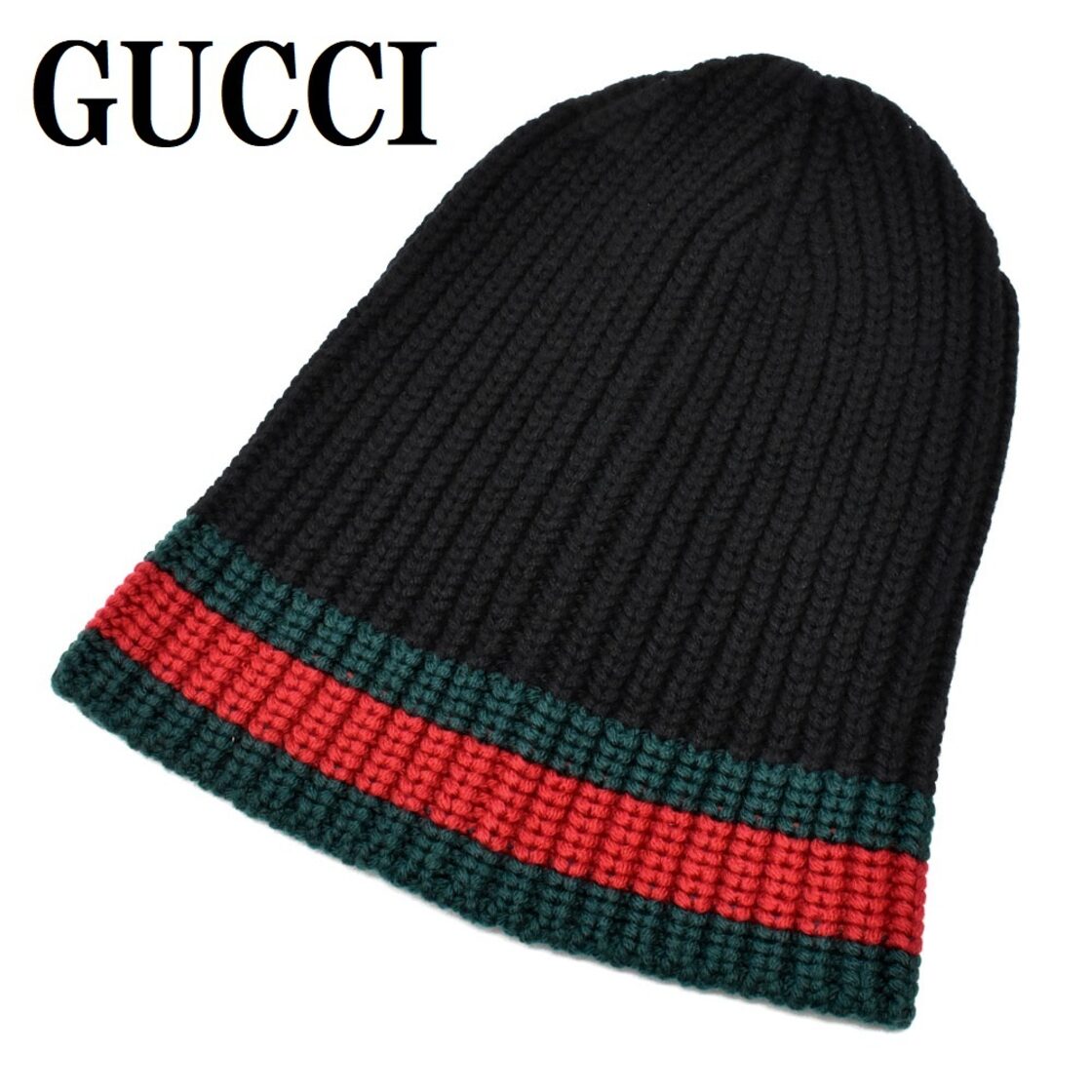 GUCCI BEANIE CAP 429753 4G206 1000 BLACK グッチ ニット キャップ 