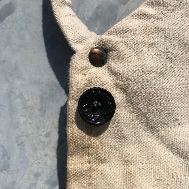 30's 40's TROY APRONS ワークキャンバスエプロン ドーナツボタン