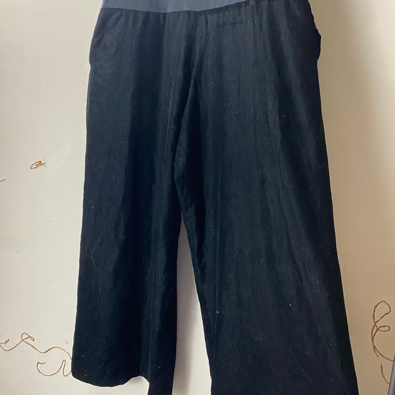 YOHJI YAMAMOTO velvet switching jumpsuit