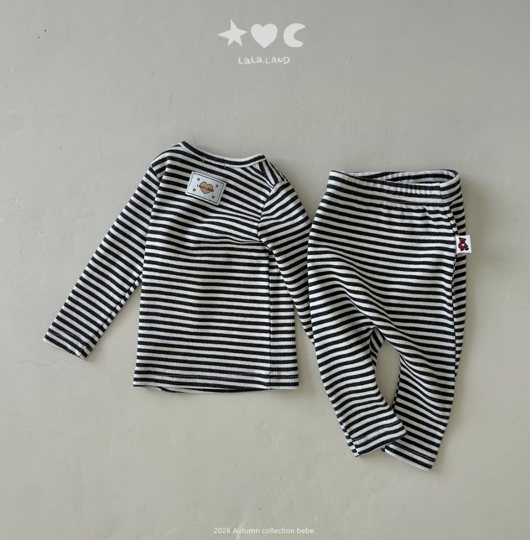 送料無料【予約】/  baby ストライプレギンス /lalaland