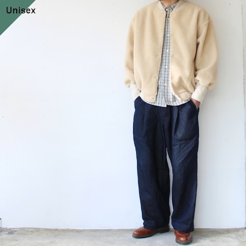 HARVESTY ボアフリースエッグブルゾン Egg blouson　（Beige）