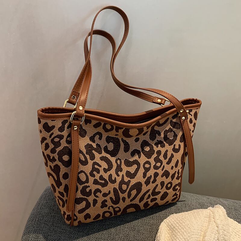 レオパードカジュアルショルダーバッグオータムウィンター 秋物 冬物 トートバッグ Tiancai_Wing_Bag71664336141