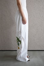 vintage lace pants yellow tulip