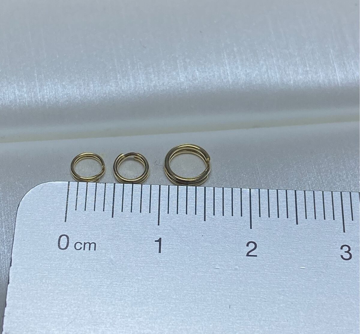 K18YG イエローゴールド 4mm WG PG キーチェーンタイプ 18金 18K