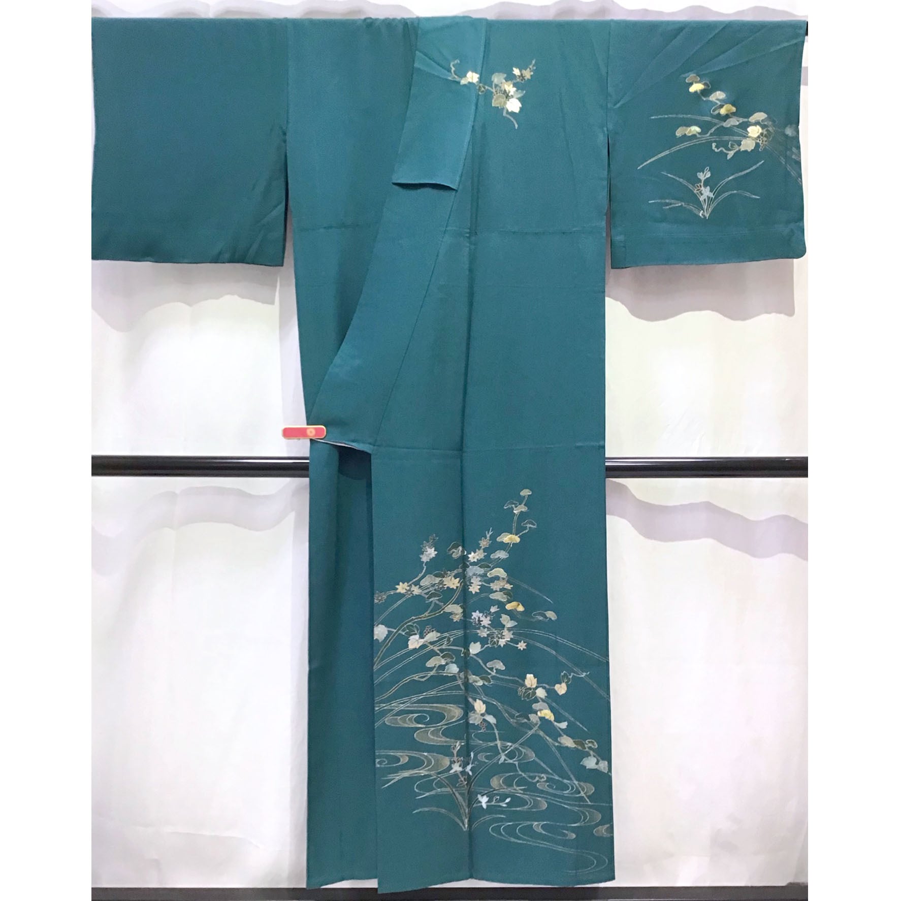 着物・附下・付け下げ・自然文様・単衣・正絹・No.200701-1235・梱包