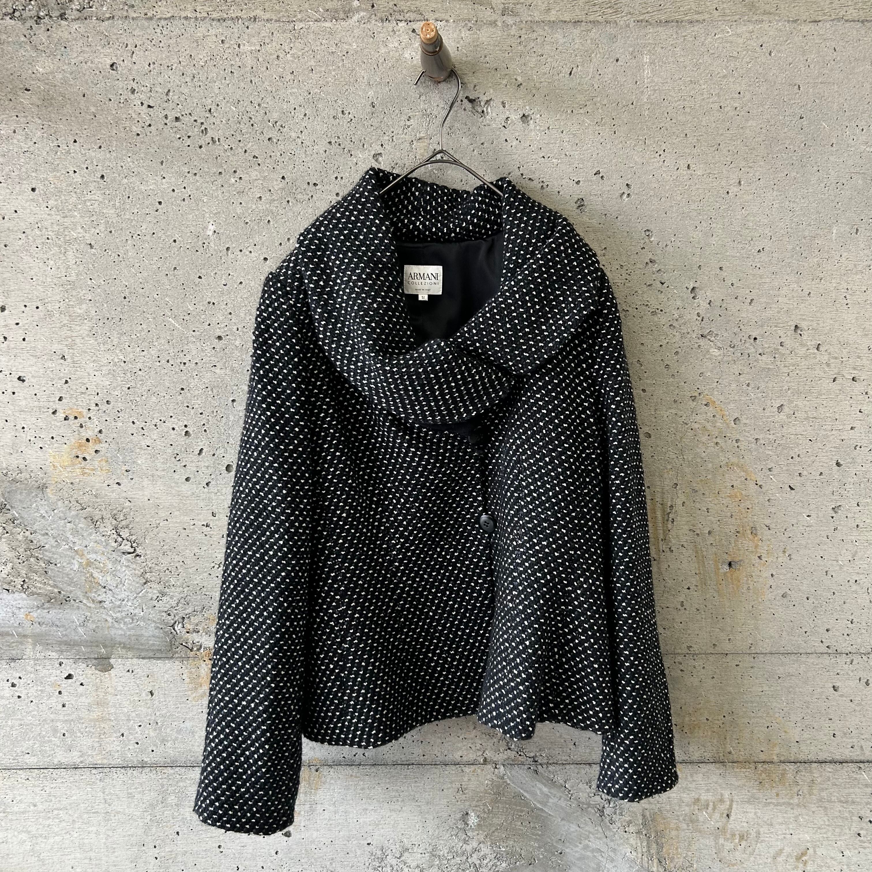 Wide-neck woven jacket