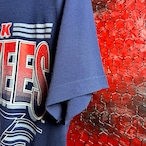 90s USA製Stedman MLB NY YANKEES ロゴTシャツ ネイビー