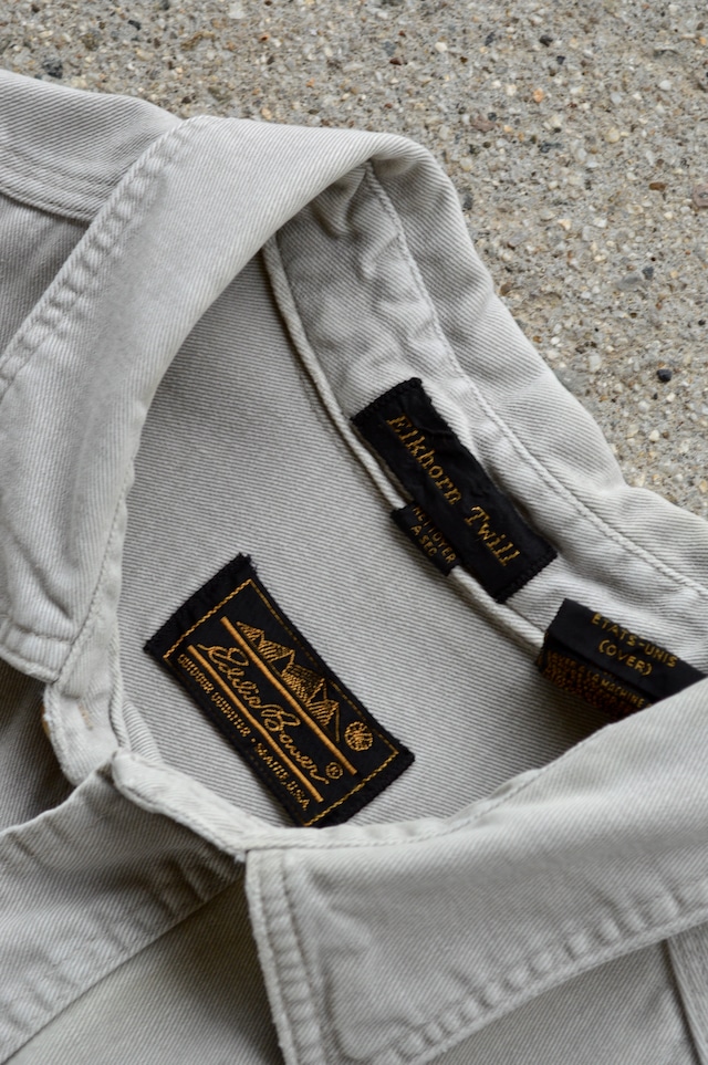 Eddie Bauer 1980's Eikhorn Twill Made in USA Heavy Twill Flap Work Shirt エディーバウアー 80s シャツ エルクホーンツイル