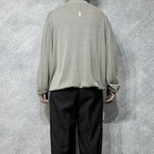 cotton rayon mock neck knit