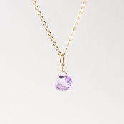 【ピンクアメシスト】トライアングル 14kgfネックレス