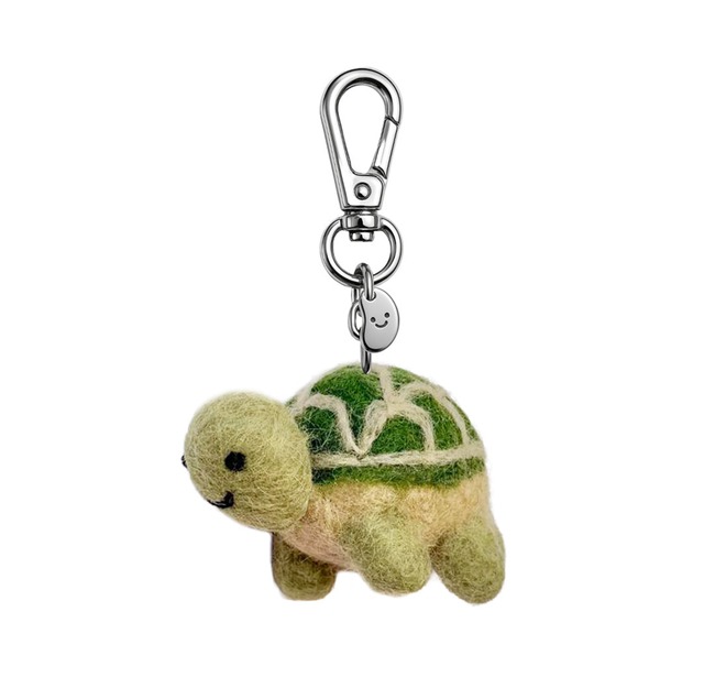 Tina The Turtle Felt Keychain