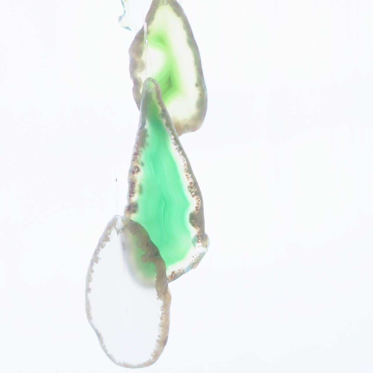 Healing Green 11 - アゲートヒーリングチャイム / Agate Sun Catcher Wind Chime 859