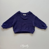 エリーモリー / ELLY MOLLY / シカゴブラッシュVネックニット / 韓国子供服 / ジュニア / 26winter〖取寄〗*13~19号*