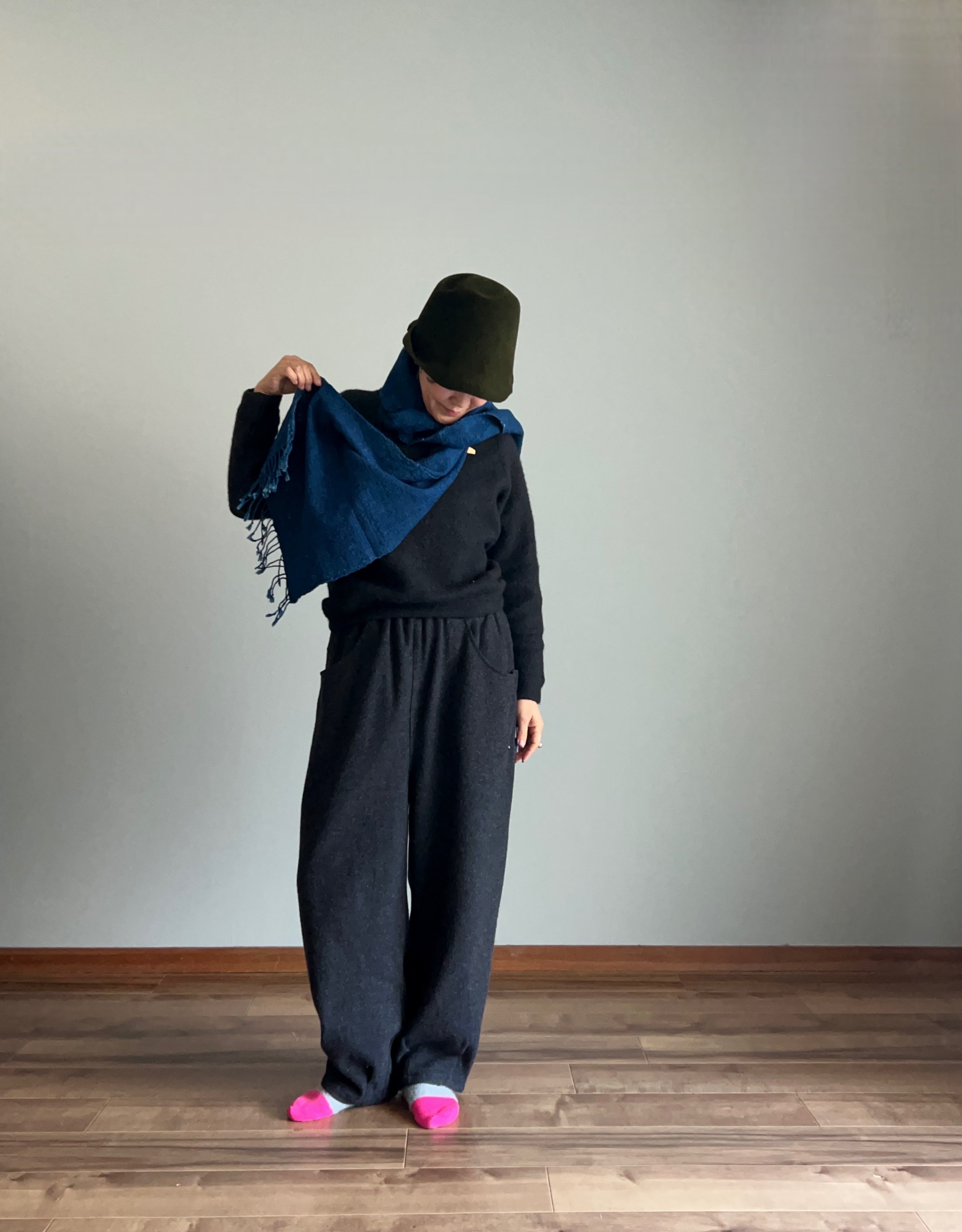 手紡ぎコットンストール（草木染め） | nuu