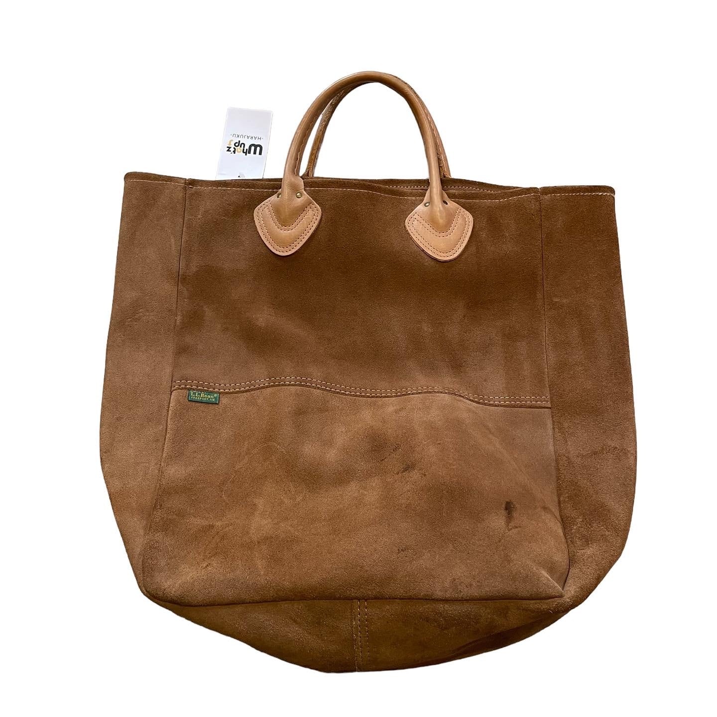 Special!! 80s L.L.Bean leather handle suede tote bag | What'z up