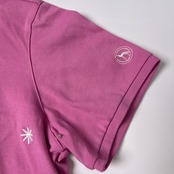 adabat アダバット ハーフジップ デザイン 半袖プルオーバー 40/ピンク ゴルフ